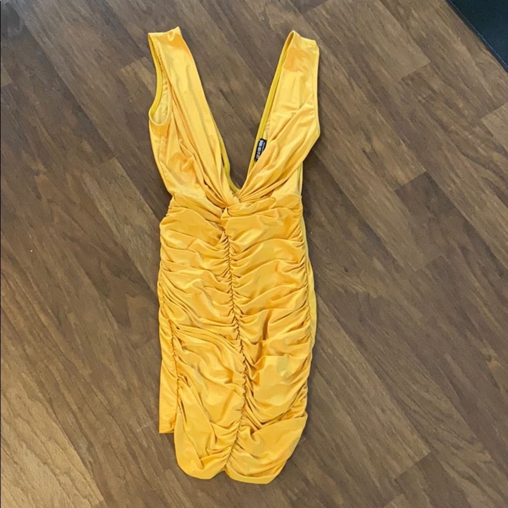 Low v dress